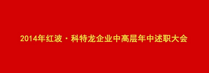 【公司新闻】练好内功 逆风而上--红波建材2014年中高层述职大会