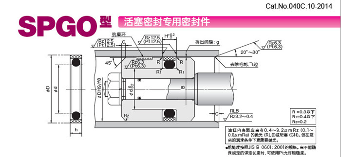 NOK密封件SPGO型活塞专用密封件