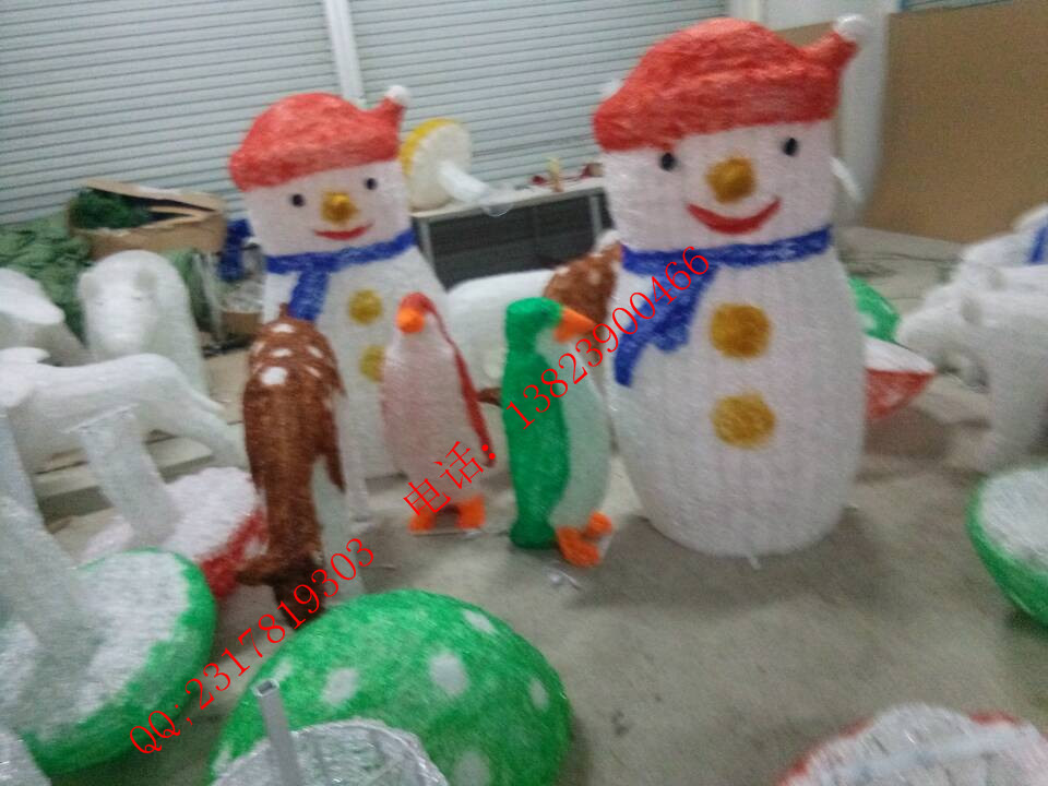 雪人造型灯