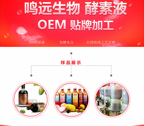 酵素果蔬汁OEM定制代加工酵素饮品贴牌厂商酵素产品批发代理