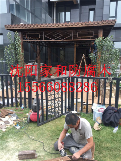 通化防腐木涼亭生產廠家15566088286