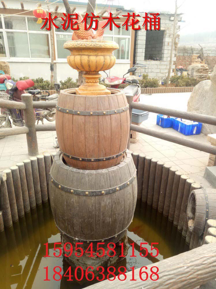潍坊水泥木纹花箱哪家便宜_恒宇森水泥制品低价促销