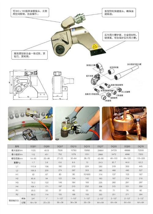 液压扭矩扳手、图尔特、南宁液压扭矩扳手