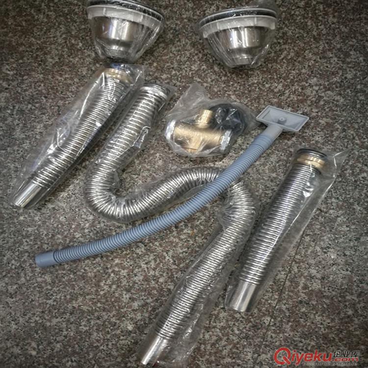 304廚房不銹鋼水槽單槽下水器洗菜池淘菜盆洗碗池配件落水管