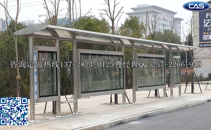公交候車亭_不銹鋼候車亭_智能候車亭原始圖片2