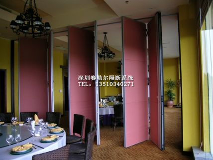 深圳龍華活動(dòng)隔斷飯店移動(dòng)隔音墻廠家直銷原始圖片2
