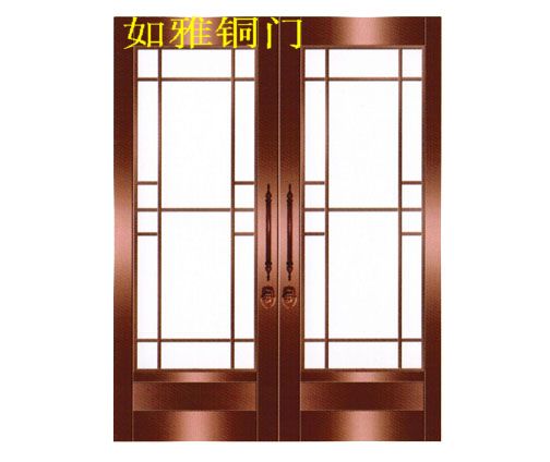別墅銅門，別墅銅門廠家，玻璃銅門