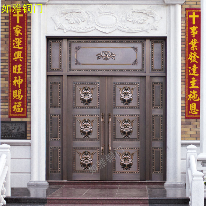 雙開別墅銅門，銅門工程，上海銅門廠 