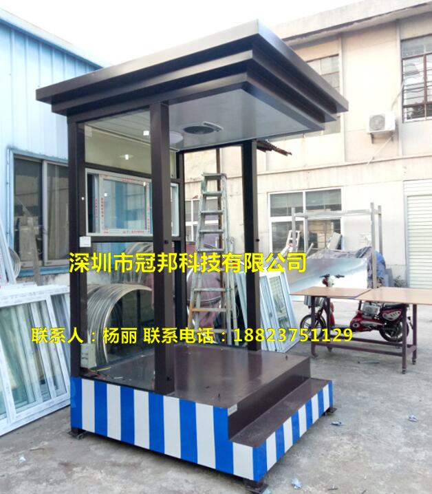 供應深圳冠邦崗亭廠家 物業方形收費崗亭 酒店執勤崗亭 門衛形象站崗崗亭 北京交通崗亭