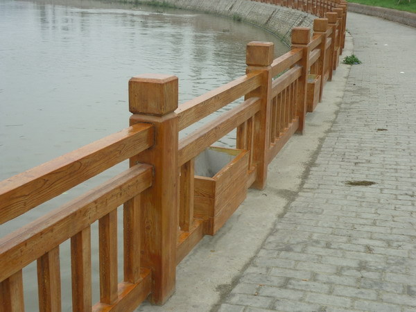 廣東仿木河道欄桿、仿竹河道護(hù)欄原始圖片2