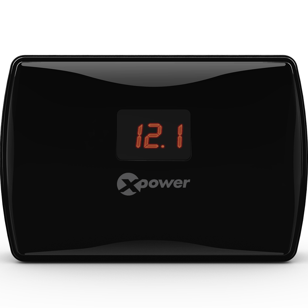 高欣E5智能車載充電器 4USB一拖三點煙口180W大功率 電瓶電壓監(jiān)測原始圖片3