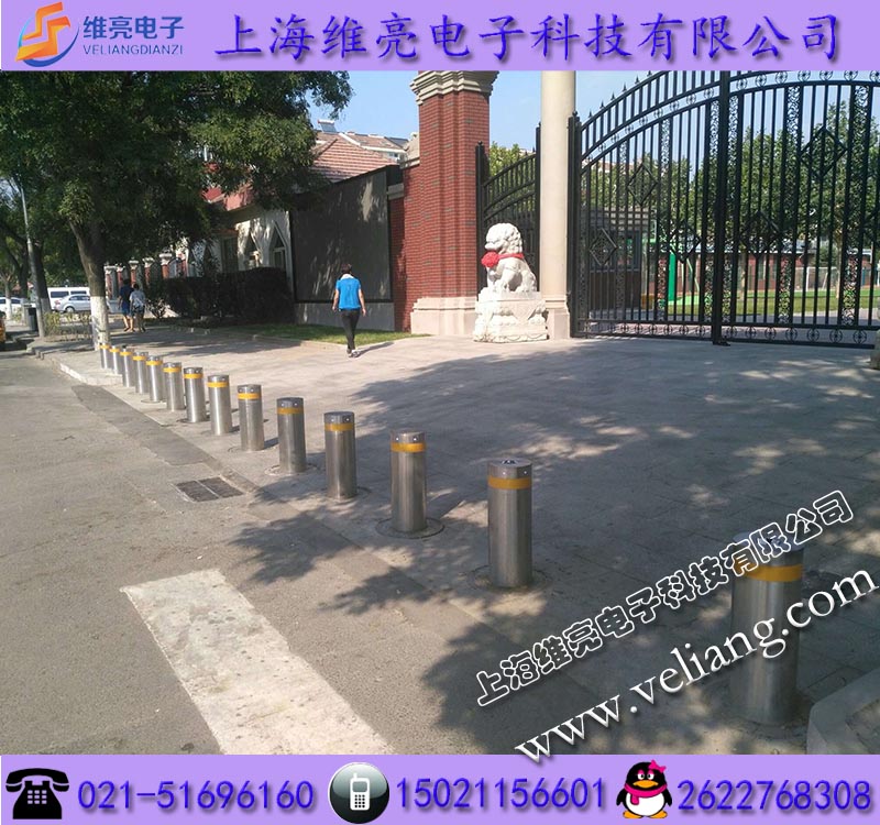 不銹鋼升降路樁，智能擋車升降路樁