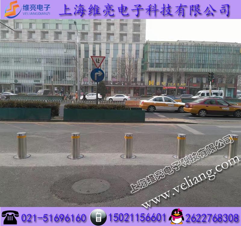 不銹鋼升降路樁，智能擋車升降路樁