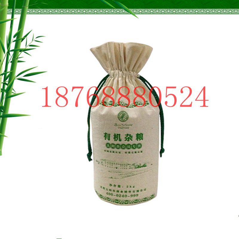 烏魯木齊棉布小米袋_帆布10斤小米包裝袋原始圖片3