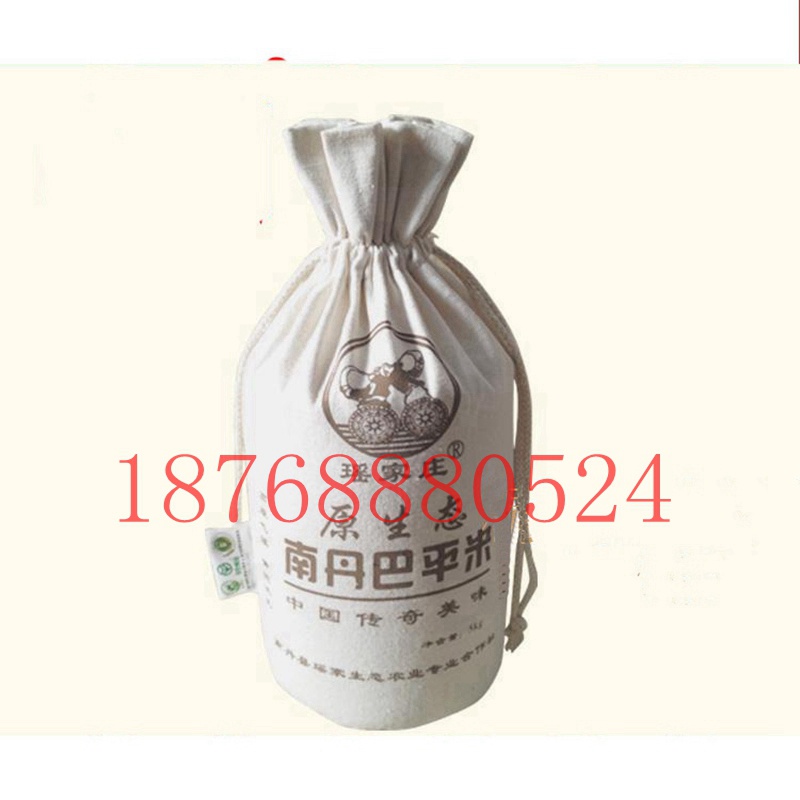 泰安帆布小米袋定制 帆布蕎面包裝袋設計