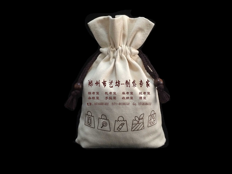 濟寧棉布面粉袋加工定做帆布禮品雜糧袋廠家原始圖片2