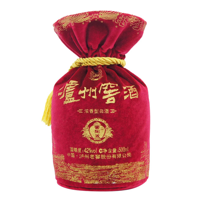 遵義禮品絨布酒袋|束口麻布酒袋定做廠家原始圖片2