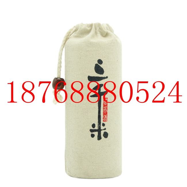 環(huán)保絨布酒袋定制  廠家直銷麻布束口酒袋價(jià)格