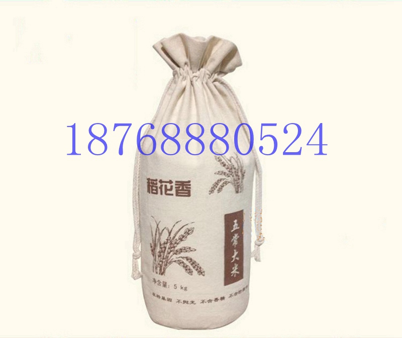 綏化束口帆布面粉袋定制價格 優(yōu)質(zhì)產(chǎn)品棉布大米袋 原始圖片2
