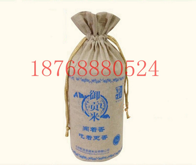 金昌常規(guī)棉布面粉袋，束口帆布雜糧袋面粉袋價(jià)格原始圖片2