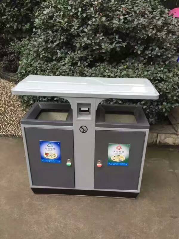 【廣東垃圾桶廠家】【振興】萬科地產鑄鋁垃圾桶 原始圖片2