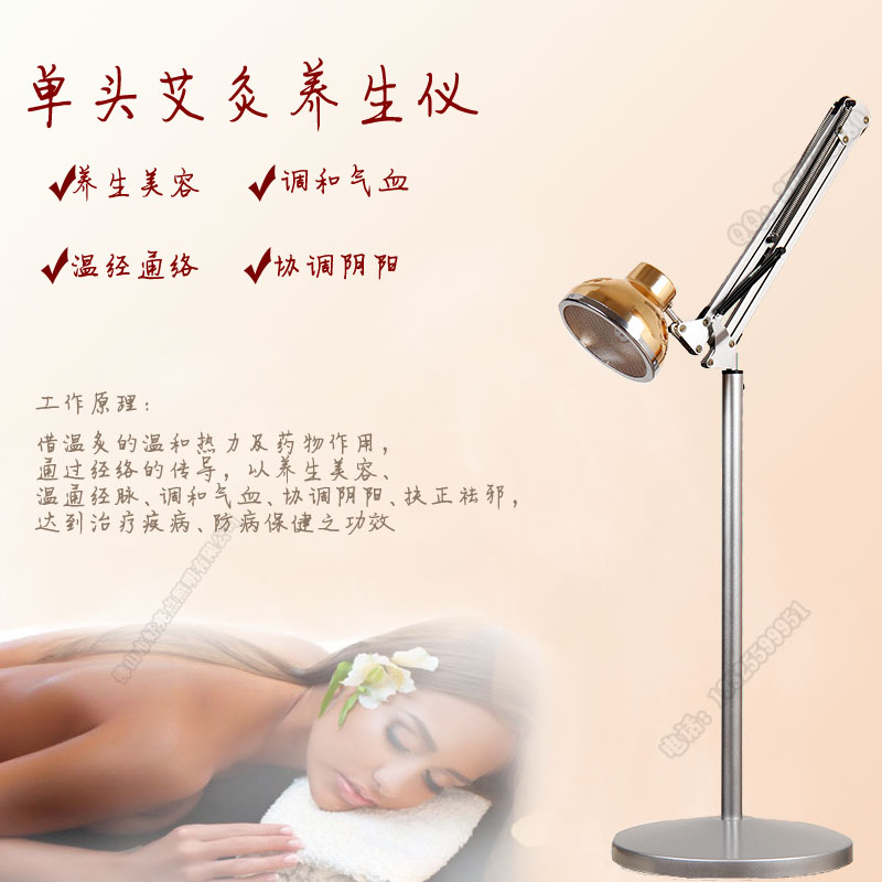 立式艾灸儀器家用懸灸儀單頭溫灸器灸盒{gx}溫補艾灸架保健養生儀原始圖片2