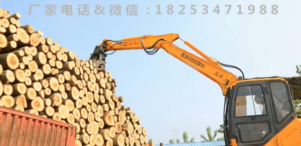 95挖掘機抓木機原始圖片2