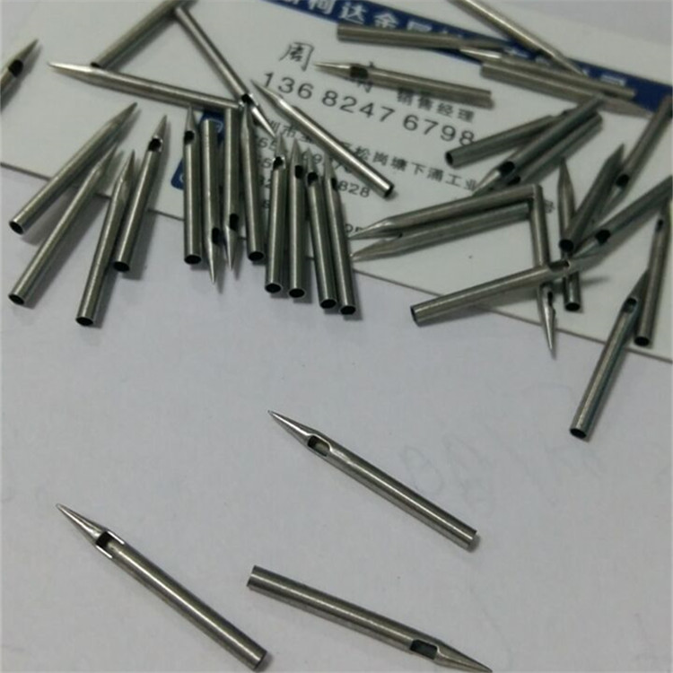 304不銹鋼毛細(xì)小管加工 醫(yī)用不銹鋼管 不銹鋼無(wú)縫管磨尖 打孔