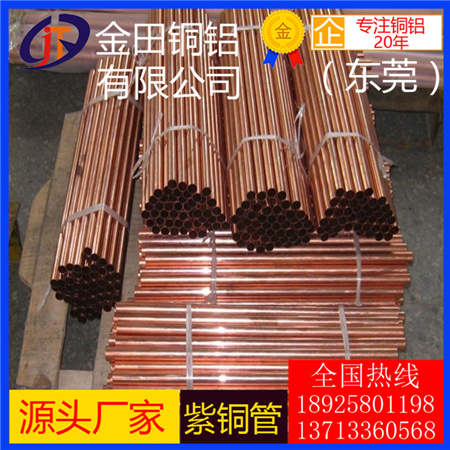 廠家直銷紫銅管 無氧銅管TU1、TU2、C1020、TUO、C10200環(huán)保紫銅管