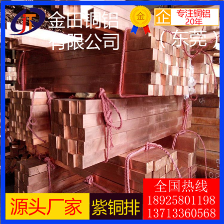 紫銅排廣東 紅銅排現(xiàn)貨紫銅排30*3/5*40/6*60/10*60/80*8/100*10/100*3mm 電力銅排
