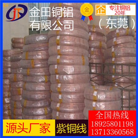 國產(chǎn)紫銅線T1、T2、T3、T4、T5、T6、T8紅銅絲 c1100、c11000進(jìn)口紅銅線