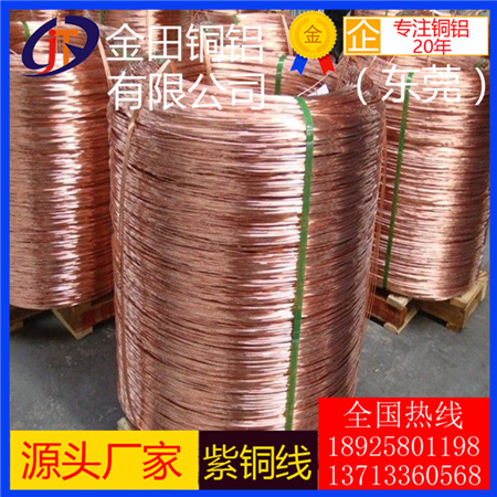 進(jìn)口C1100紫銅線 T1環(huán)保紫銅線 廈門T2半硬紫銅線 耐高溫TP2紫銅線