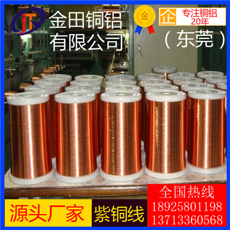 進(jìn)口C1100紫銅線 T1環(huán)保紫銅線 廈門T2半硬紫銅線 耐高溫TP2紫銅線