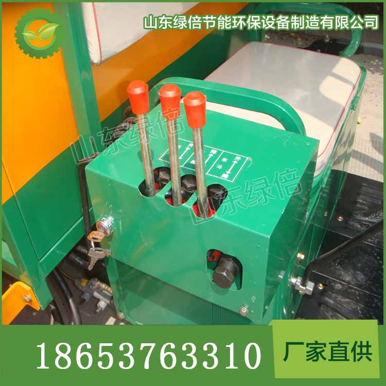 河北廠家供應全密閉掛桶式電動垃圾車，金屬鋼板液壓自卸掛桶式電動保潔車原始圖片2
