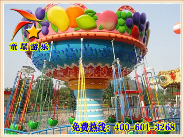 童星游樂供應旋轉(zhuǎn)式的水果飛椅廣場新型游樂設備原始圖片3