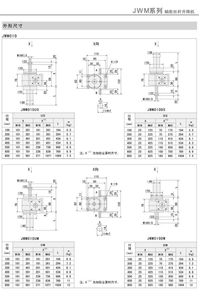 JWM010梯形絲桿升降機(jī)原始圖片2