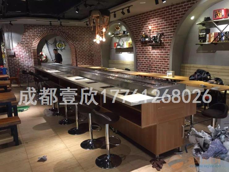 甘肅旋轉(zhuǎn)涮烤一體火鍋?zhàn)涝O(shè)備多少錢一米原始圖片2