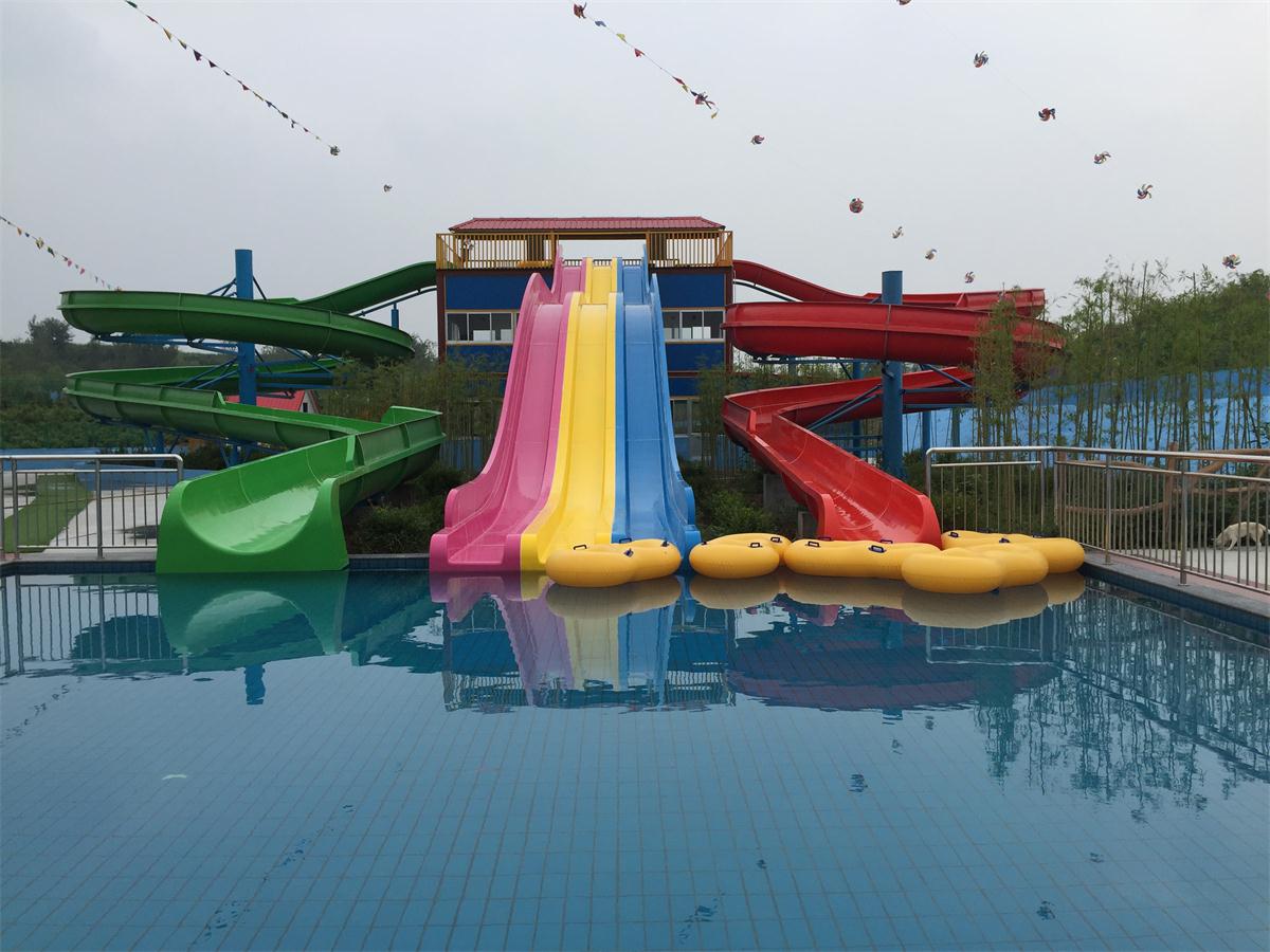 廣州海浪水上樂園設備有限公司|彩虹競賽滑梯|水上樂園設備