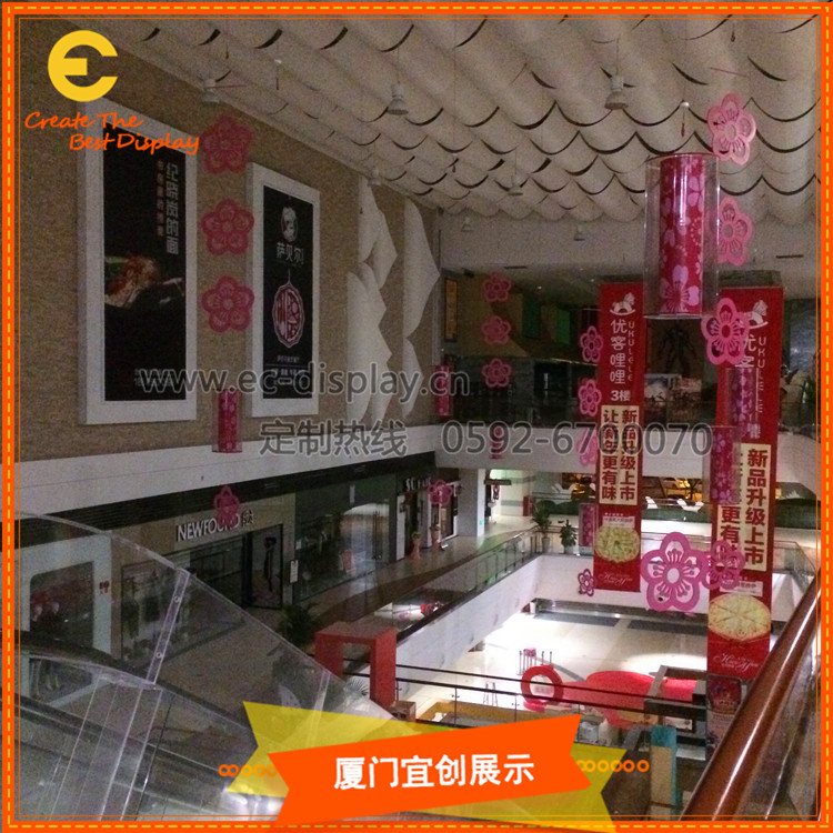 商場中庭道具制作 商場開業布置道具 來圖定制 美陳道具制作工廠原始圖片2