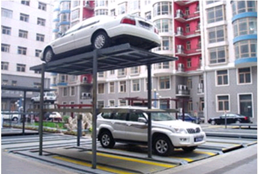 地坑式兩層簡易升降停車設(shè)備租賃原始圖片3