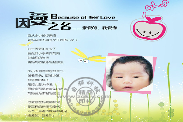 印制創(chuàng)意寶寶紀念冊{sx}美爾印{wn}印刷機原始圖片2