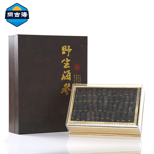 煙臺(tái)純無鹽野生海參禮盒500g 尚古海 營(yíng)養(yǎng)價(jià)值豐富 漲發(fā)率高