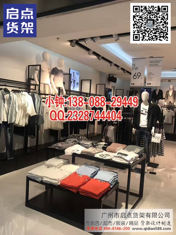 供應快時尚類型的商務服裝貨架,KM男裝貨架,卡門服裝貨架原始圖片3
