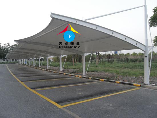 溫州轎車(chē)停車(chē)棚-義烏云暢膜結(jié)構(gòu)