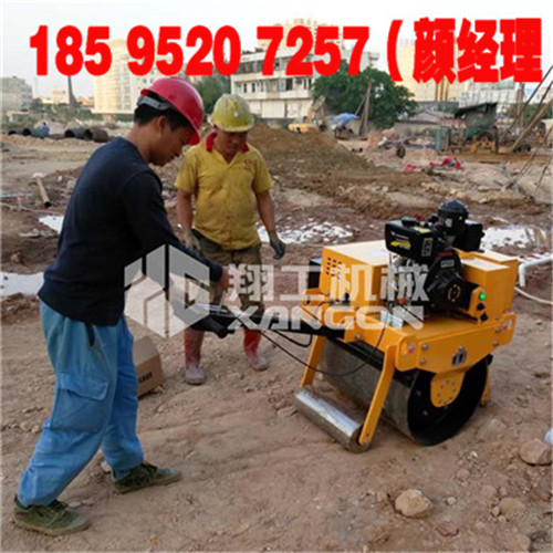 手推小單輪壓路機   小碾子原始圖片3