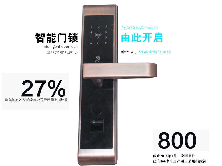供應全新門業指紋密碼鎖批發河北