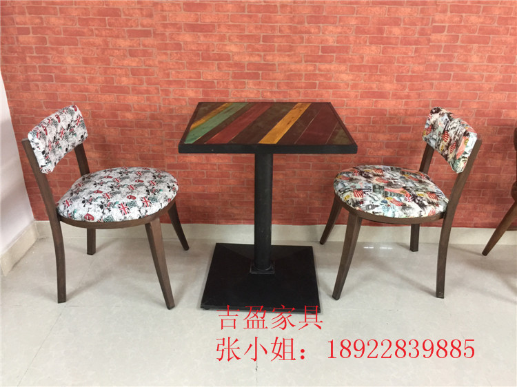 六約水貝主題餐桌椅，橫崗定做茶餐廳家具原始圖片3