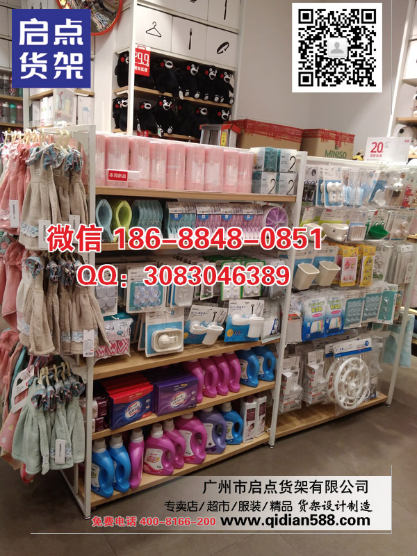 名創優品貨架,飾品展示架,三福百貨貨架, 優莜優品貨架原始圖片2