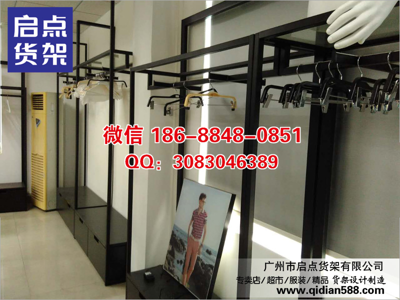 KM服裝貨架,UR服裝貨架展示柜,男裝 貨架 品牌原始圖片3