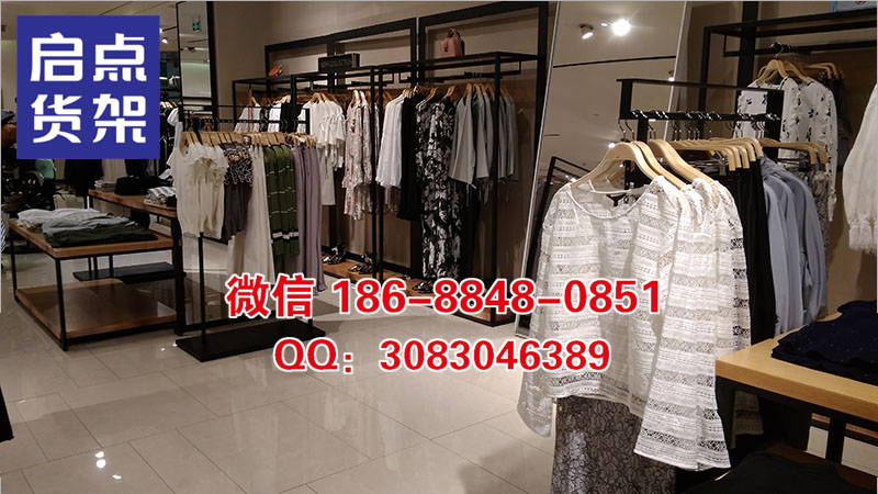 風(fēng)頭正勁的零售黑馬,商務(wù) 男裝貨架,KM服裝 貨架原始圖片3